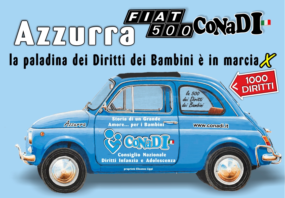 CONADI - AZZURRA la FIAT 500 dei DIRITTI